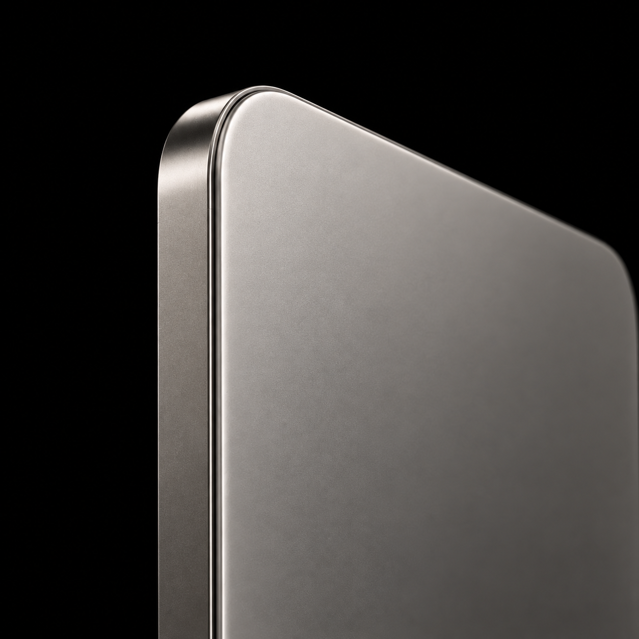 Macro detail of the bead-blasted aluminum enclosure