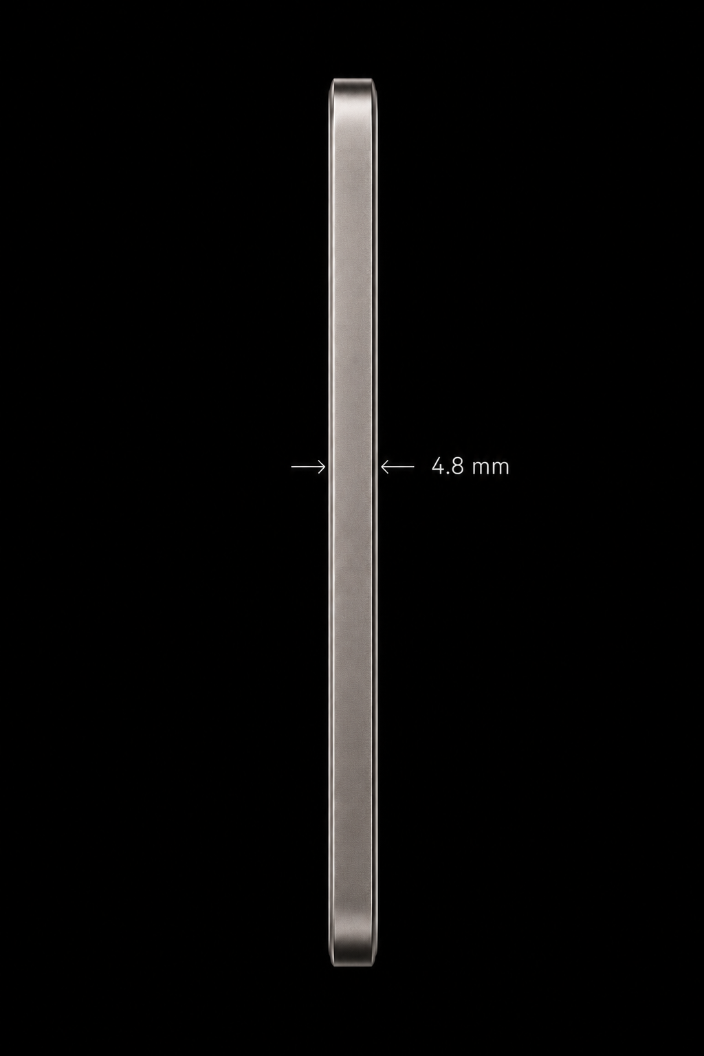 Full side profile of AttentionAGI at 4.8 mm